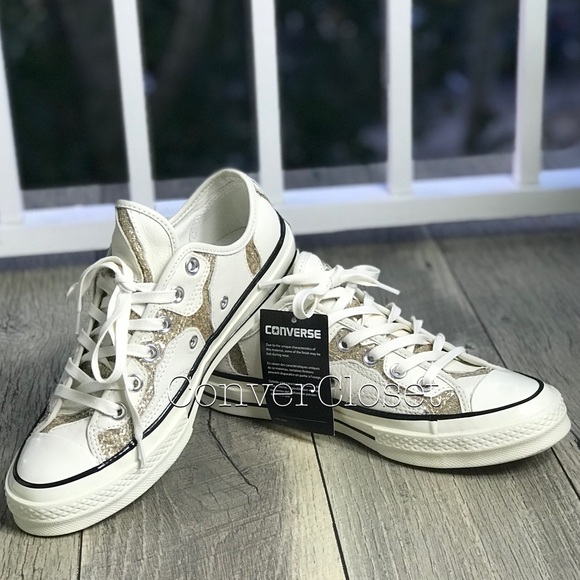 NWT Converse Ctas 70 Egret Gold WMNS - Picture 3 of 8
